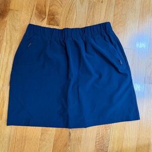 Lou & Grey Dark Blue Skirt with Stretch Waist